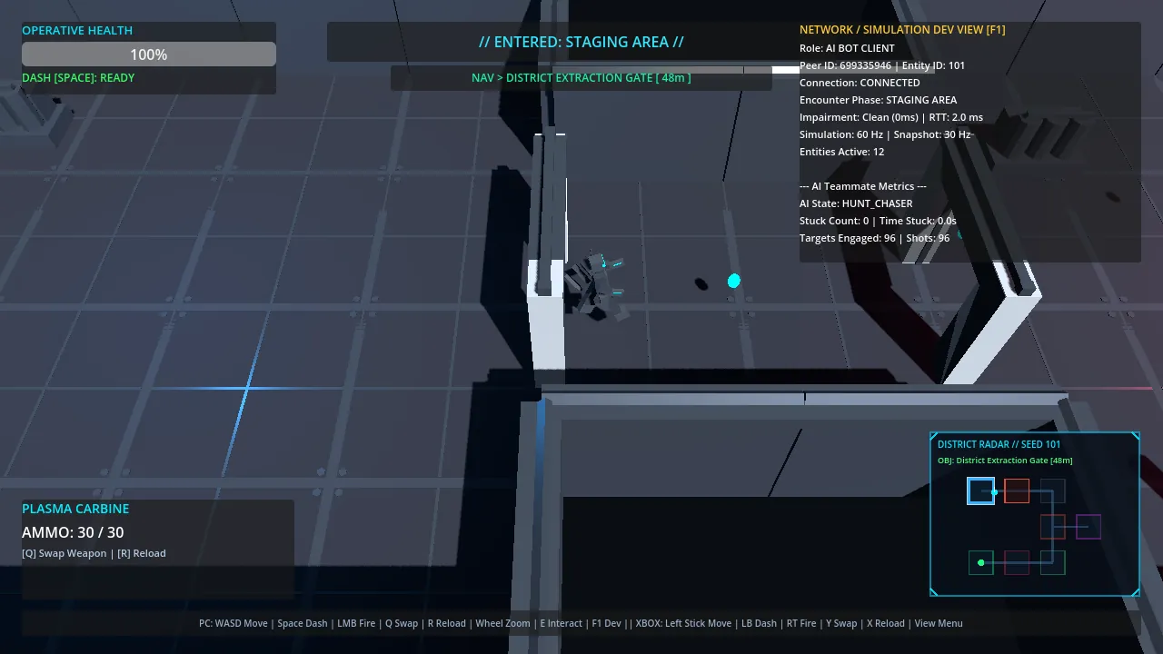Gemini Flash on Copilot M5 staging area with radar