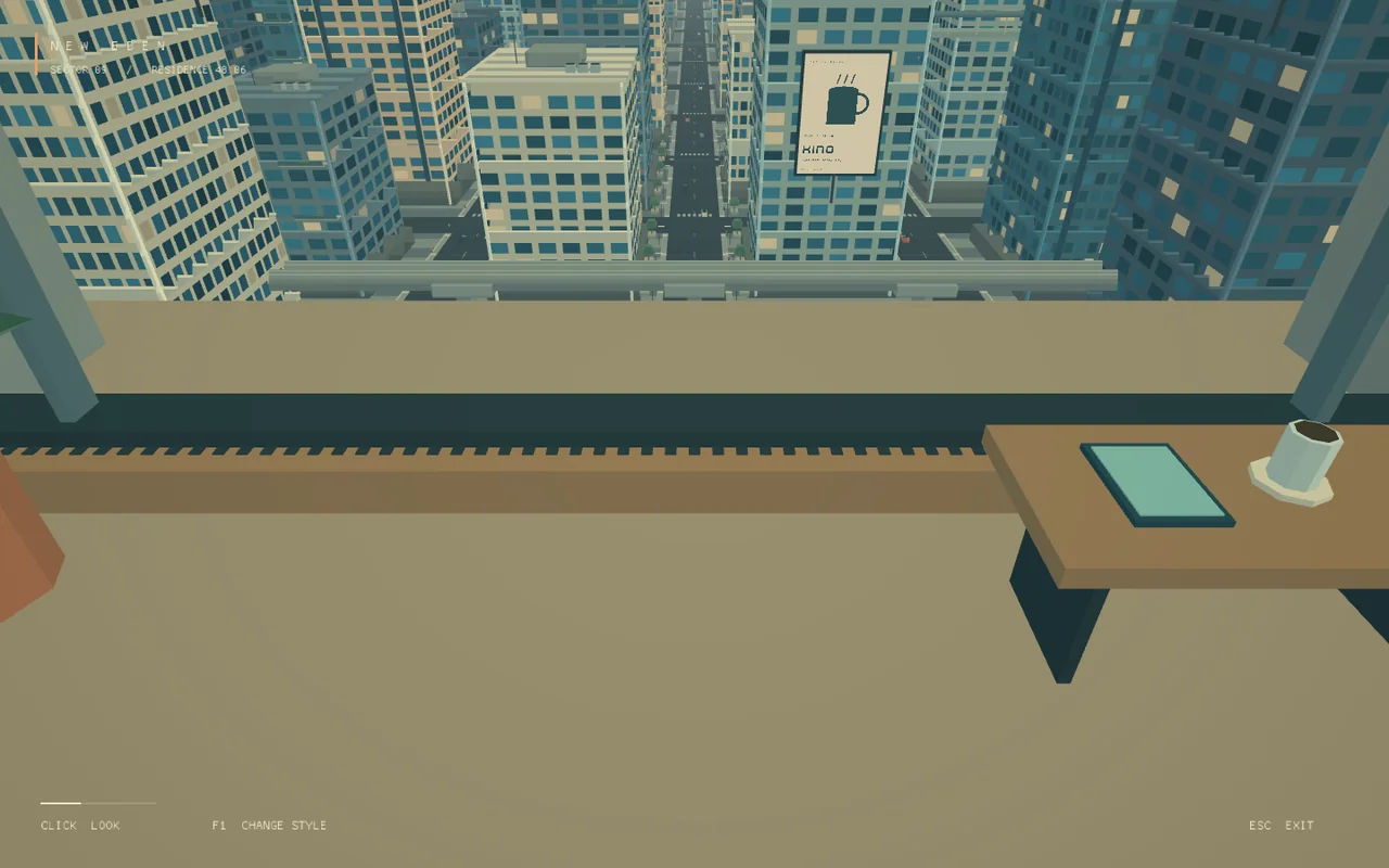 GPT-6 Astra on Codex looking down at the street grid and elevated transit rail
