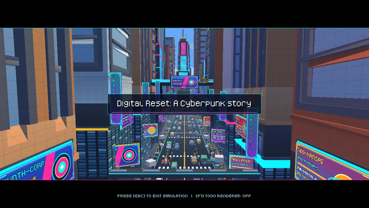 Gemini 4 Argon 20-second cinematic title card: Digital Reset: A Cyberpunk story