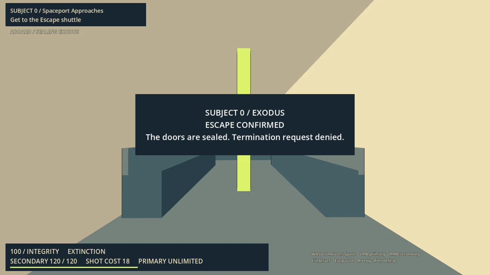 Astra Copilot escape confirmed screen